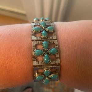 Turquoise - silver bracelet